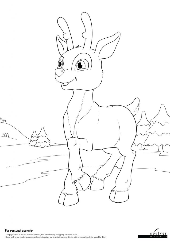 Rudolph | Coloring Page