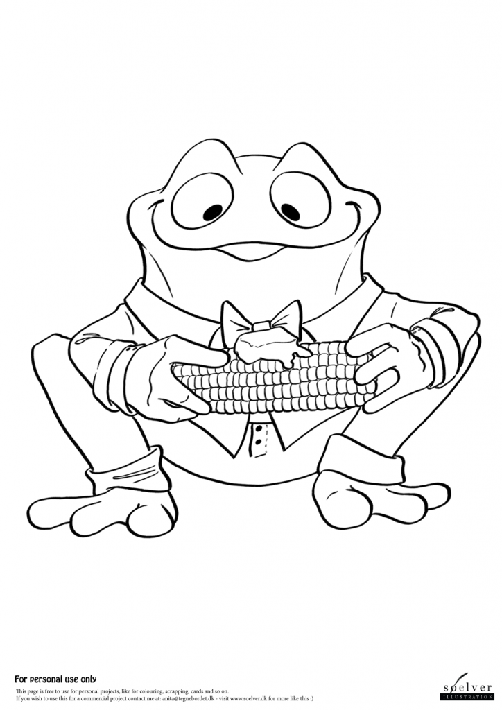 Cornfrog | Coloring Page