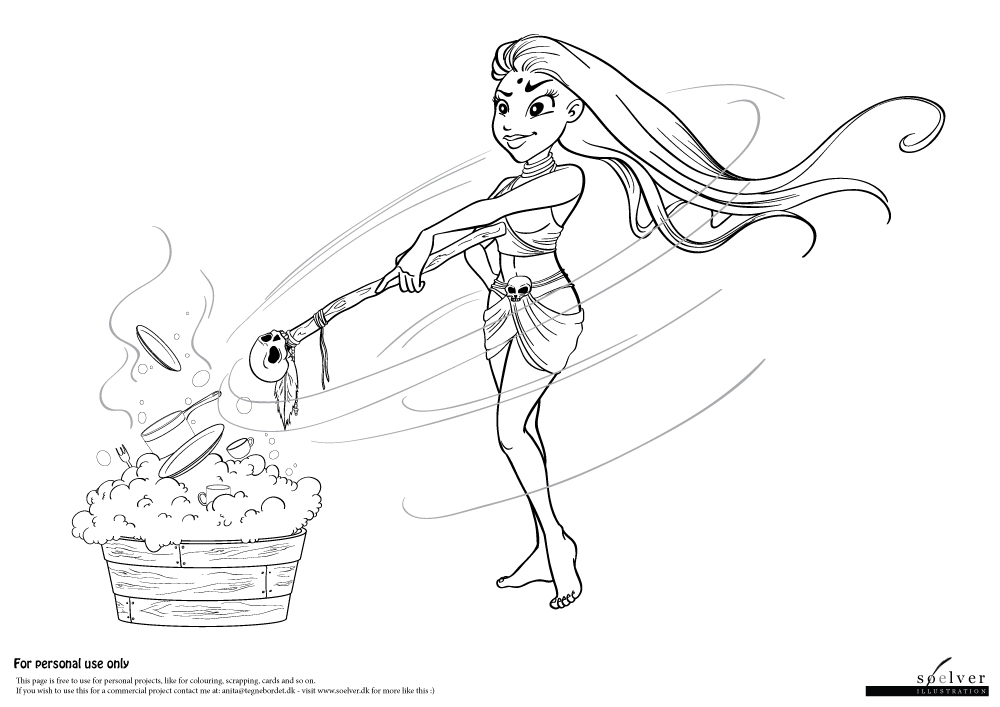 Witchdoctor | Coloring Page